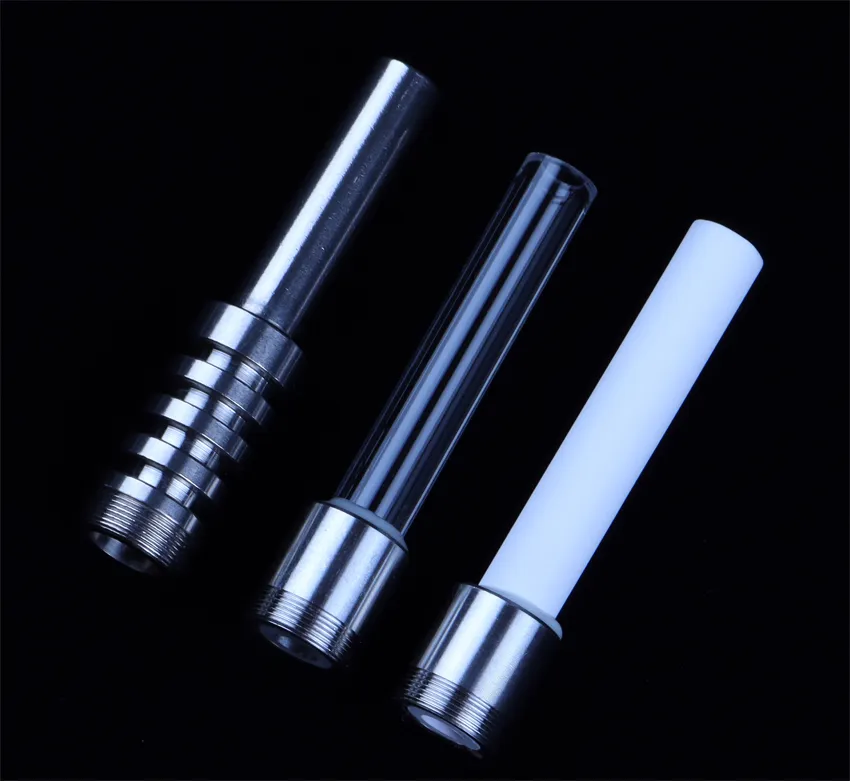 Smoking Pipe Replacement Thread Titanium Ceramic Quartz Tips 510/10mm/14mm/18mm Nail For Nectar Collector kit Mini Glass Concentrate Pipes