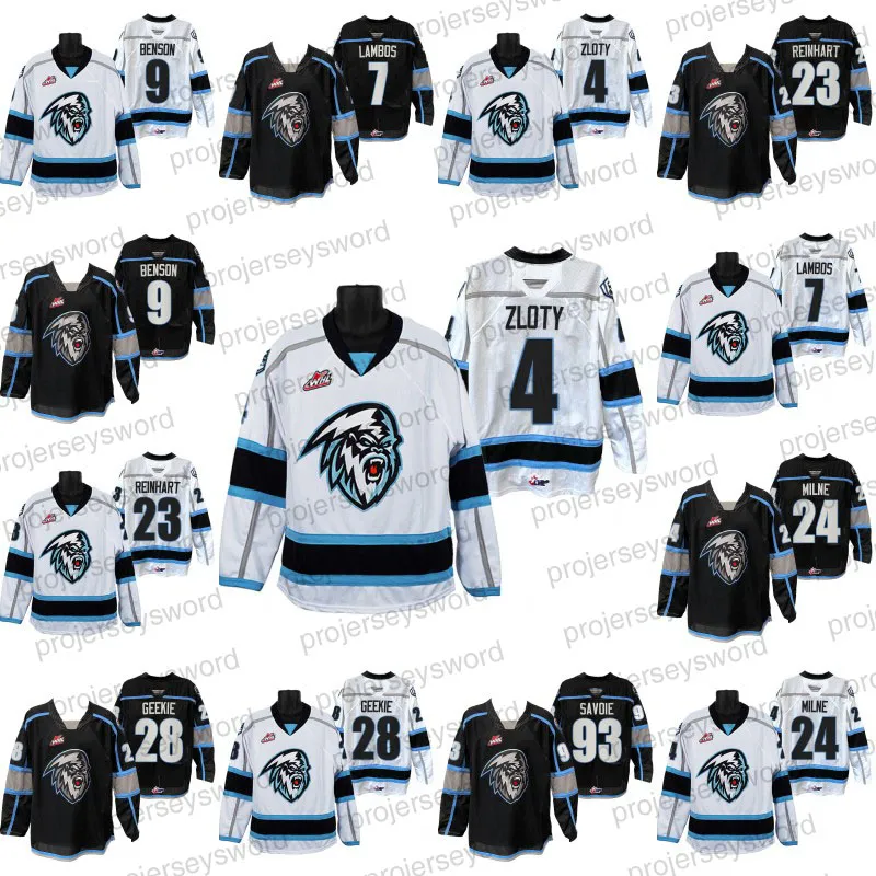 WHL Winnipeg Ice Hockey Jersey 4 Benjamin Zloty 7 Carson Lambos 9 Zachary Benson 23 Sam Reinhart 24 Michael Milne 28 Conor Geekie 93 Matthew Savoie 94 Connor McClennon