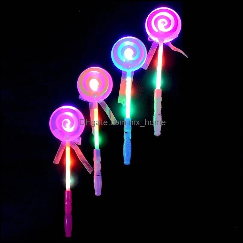 Lighting up flashing Lollipop wand LED glow stick Funny Halloween Christmas Hen Club Party Accessory kids girl fancy dress props bag