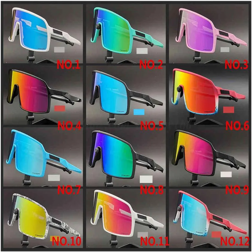 17 Färg OO9406 Sutro Cycling Eyewear Men Fashion Polarized TR90 Solglasögon Utomhussport som kör glasögon 3 par lins med Packag301o