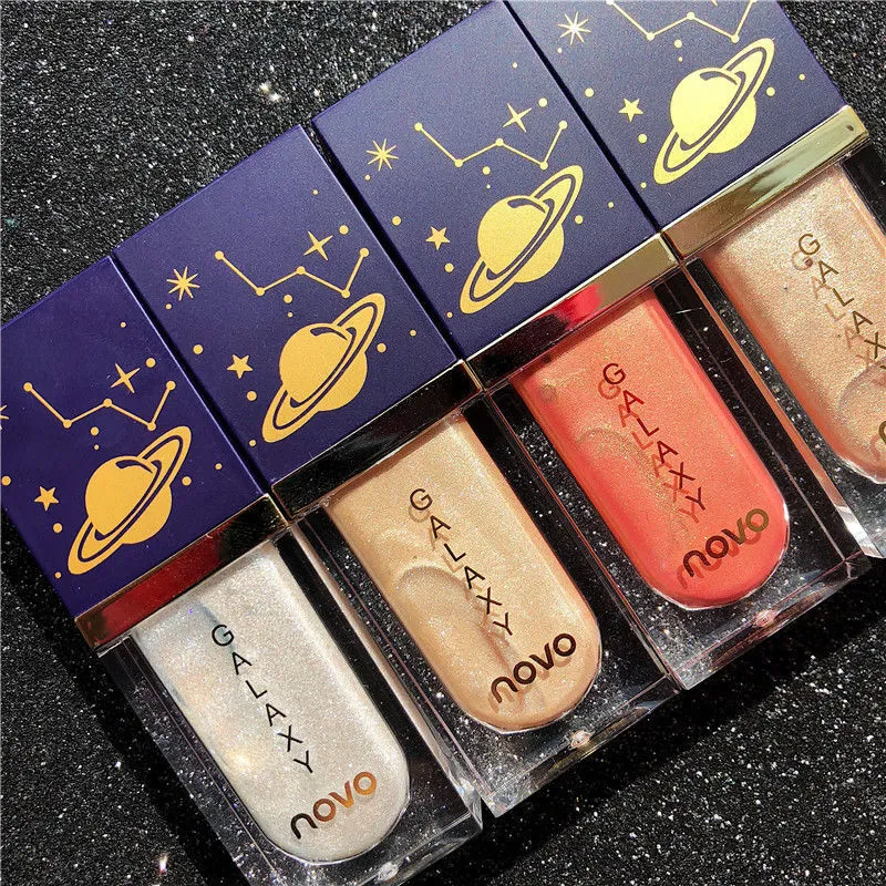 Novo Liquid Shimmer Highlighter Waterproof High Gloss Brighten Face Makeup