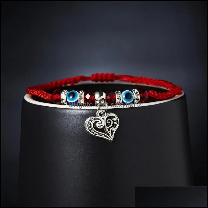 Handwoven Bracelet Lucky Bracelet Kabbalah Red String Thread Hamsa Bracelets Blue Turkish Evil Eye Charm Jewelry Fatima Pretty Bracelet 4