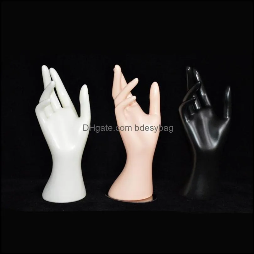 Jewelry Pouches, Bags Holder Display Wrist Finger Ring Stand Arm Bangle Base Watch Right Gloves Model Mannequin Hand Bracelet