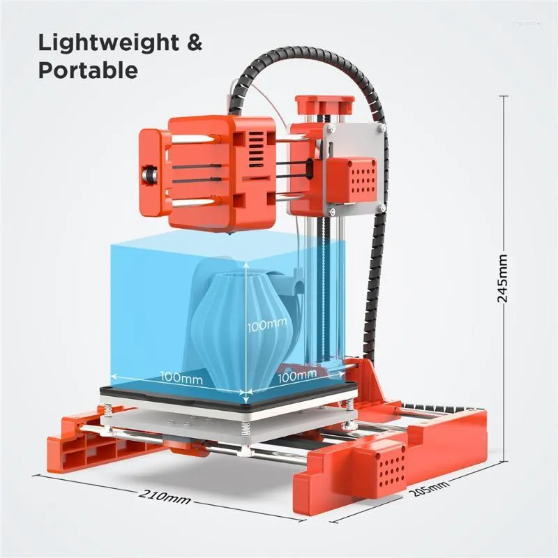 Imprimantes x1 imprimante 3D Desktop de bureau pratique petit enfant tridimensionnel cadeau étudiant diy mini roge22