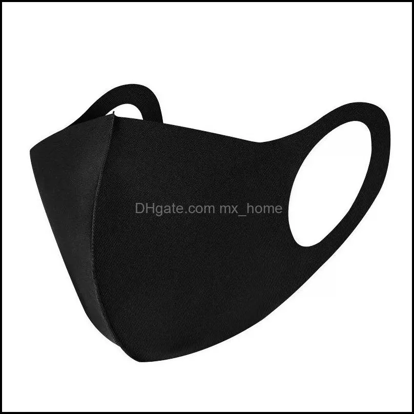 In Stock! Anti Dust Face Mask Designer Face Mask PM2.5 Respirator Anti-bacterial Washable Reusable Ice Silk Cotton Masks