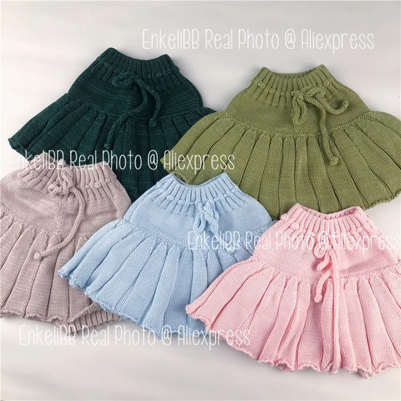 EnkeliBB Kids Girls Knit Summer Crochet Mini Skirt With