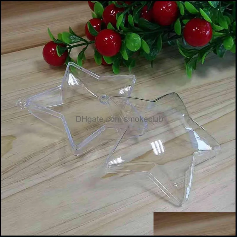 Jiujiang jinjialeshi 75mm to 120mm Pentagram transparent plastic packaging crystal box