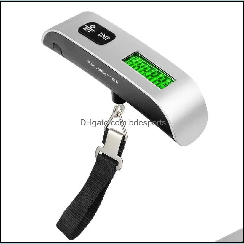 portable Fashion Hot Portable LCD Display Electronic Hanging Digital Luggage Weighting Scale 50kg*10g 50kg /110lb Weight Scales