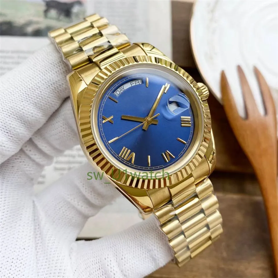 Мужские часы 41 -мм высококачественные роскошные автоматические часы жены Womens Watch 36 мм автоматическое механическое движение 904L браслет из нержавеющей стали светятся водонепроницаемые золотые часы