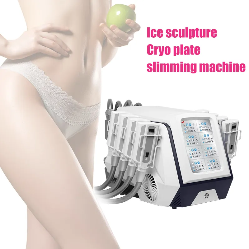 -11 graden Cryo platen Pads EMS Lichaam Vormgeven Cryoskin afslankmachine met 8 Cool Pads Handvatten draagbare cryotherapie machine