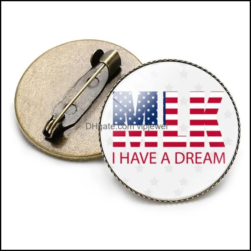 Black Lives Matter Brooches Enamel Pin I Have A Dream Lapel Pin Clothes Bag Jewelry DIY Badge