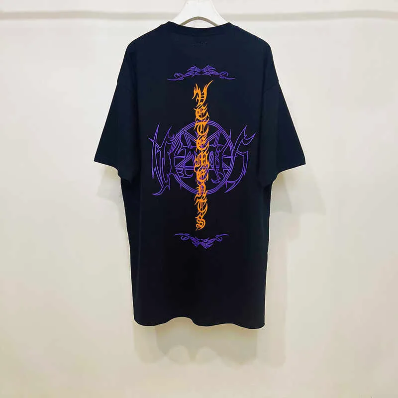 DHgate.com:VETEMENTS 2022SS Sanskrit Alphabet Printing High