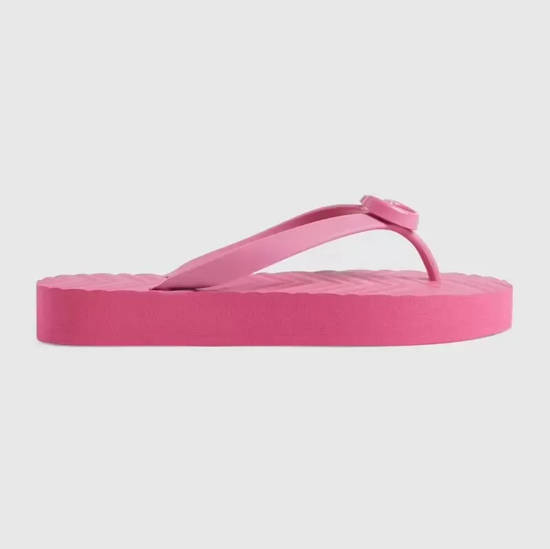 Sommardesign Kvinnors Chevron G-Thong Sandal Skor Strand Slip på Slides Lady Flip Flops Sandalias EU35-42