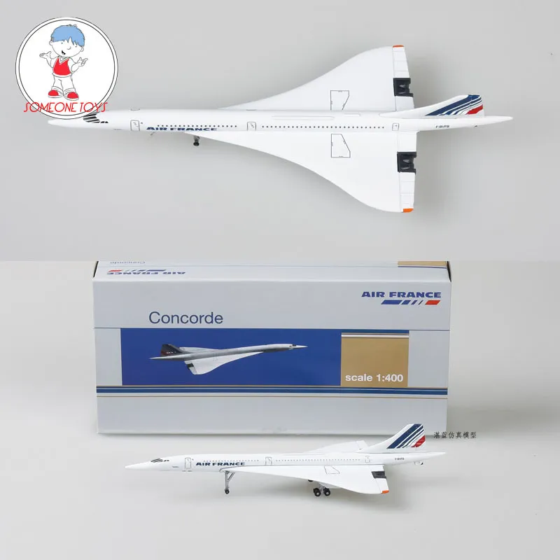 1/400 Concorde Air France Modelo de avión 1976-2003 Avión de pasajeros Aleación Diecast Air Plane Modelo Niños Regalo de cumpleaños Colección de juguetes 220707