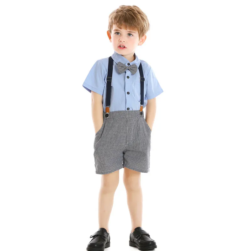 Abiti per ragazzi Sump Short Set Short Baby Formal Party Boy's Formale Wear Suit
