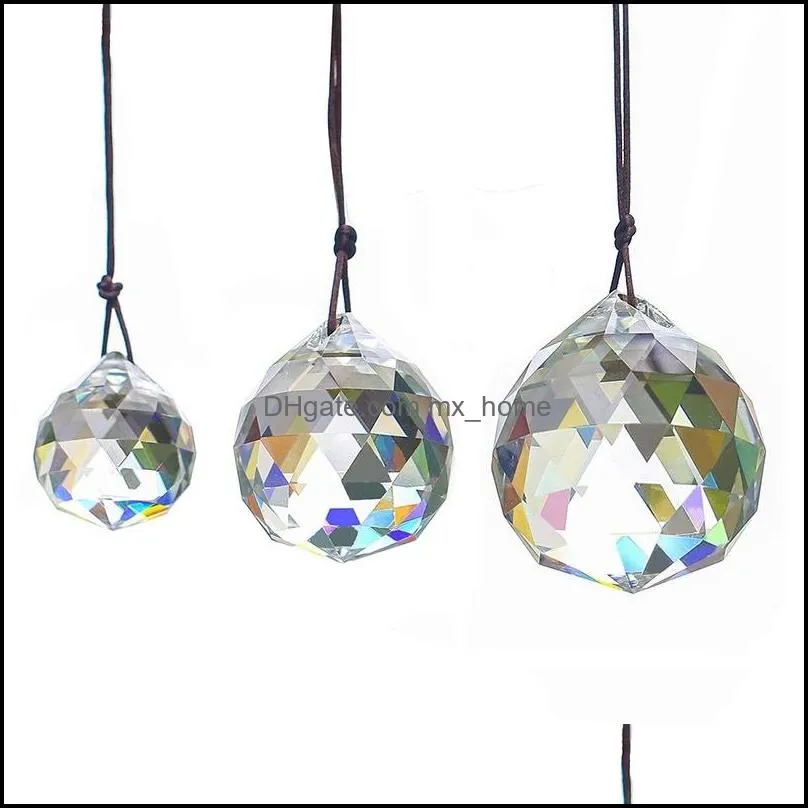 40mm Crystal Ball Prism crystal glass ball chandelier Decorating Hanging Faceted Prism Balls beads Wedding Home decor