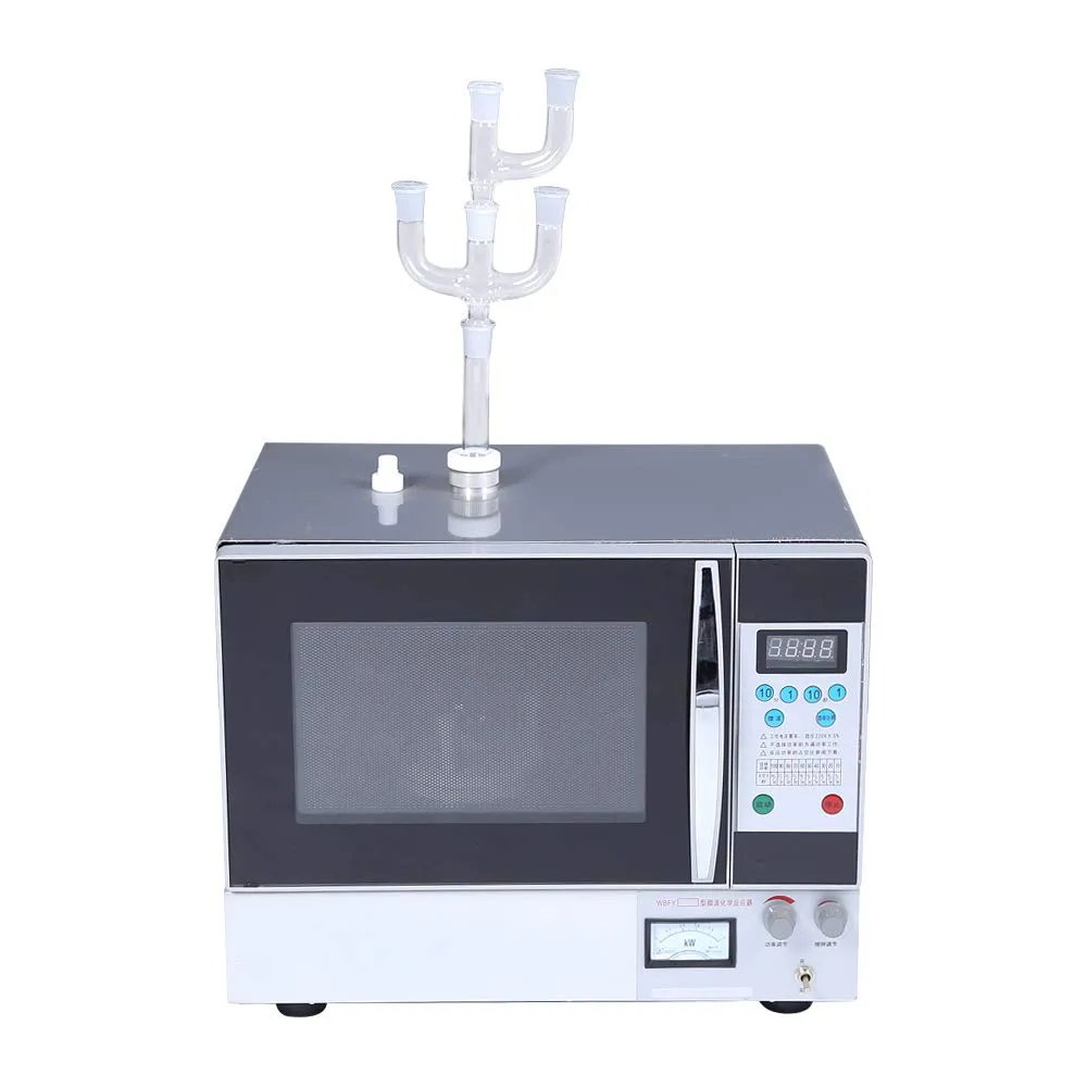 ZZKD Lab Supplies Microwave Reactor WBFY205 Stainless Steel Chemical Continuous Microwave Radiation Oven 220V Adjustable Frequency