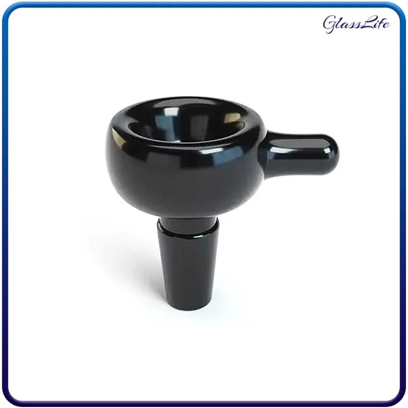 Thick 14mm Male Glass Bowl For Hookah Smoking Tobacco Funnel Black Herb Dry Oil Burners Water Dab Rig Bongs