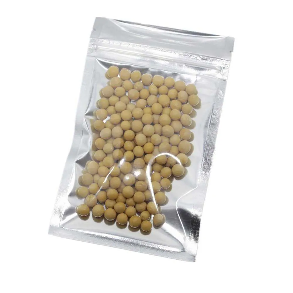 500 Petit sac refermable en plastique transparent de fermeture