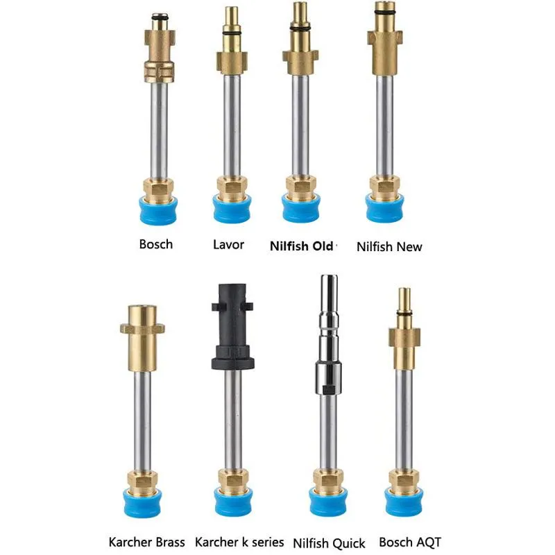 Water Gun & Snow Foam Lance Quick Plug 1/4 Union Adapter High Pressure Car Wash Generator Nozzle For Karcher K Series Lavor WasherWater