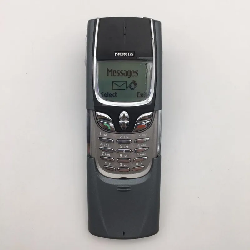 Yenilenmiş Cep Telefonları Nokia 8850 GSM 2G Slayt Kapak Oyun Kamerası Yaşlı Öğrenci Cep Telefonu Nostaljik Hediye