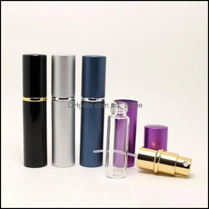 10ml Mini Spray Perfume Bottle Travel Empty Cosmetic Container of toner, Pure Dew, Atomizer Aluminum+ glass Refillable Bottles