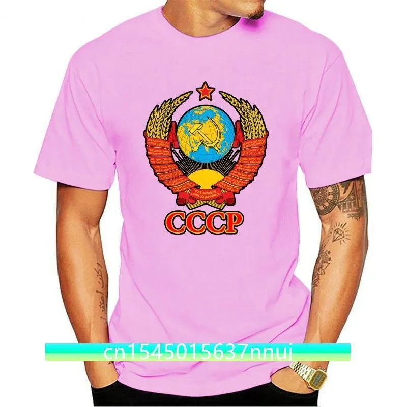 Gedrukte T-shirt met korte mouwen MenTops TShirt Sovjet-wapen Zeldzame Designe Sovjet-Unie Rusland Moskou Hq Printbrand Kleding 220702