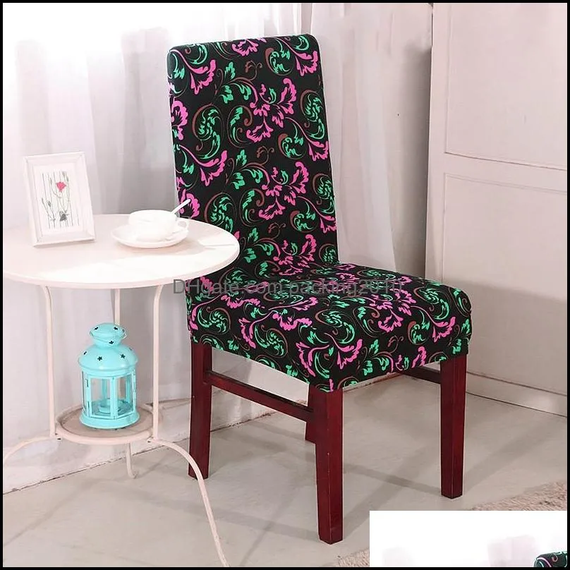 spandex chair covers removable chair cover stretch dining seat covers elastic slipcover christmas banquet wedding decor wq515