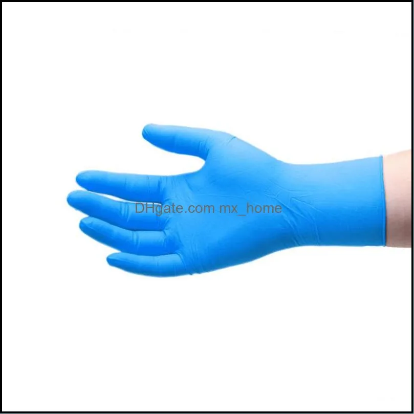 Factory Disposable Nitrile Gloves Oil-resistant Waterproof Wear-resistant Latex Rubber Nitrile Rubber Protective Gloves