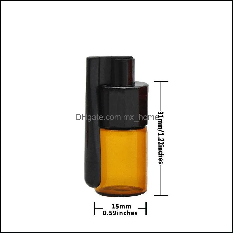 36mm 51mm Glass Pill Packaging bottle Powder Pill Portable Bottles Smoking Set