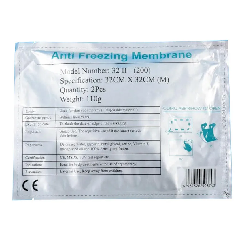 Membrana per Cryo Pad dimagrante con sistema di raffreddamento Macchina Body Freeze Cool Tech Fat Freezing Criolipolisis Machine