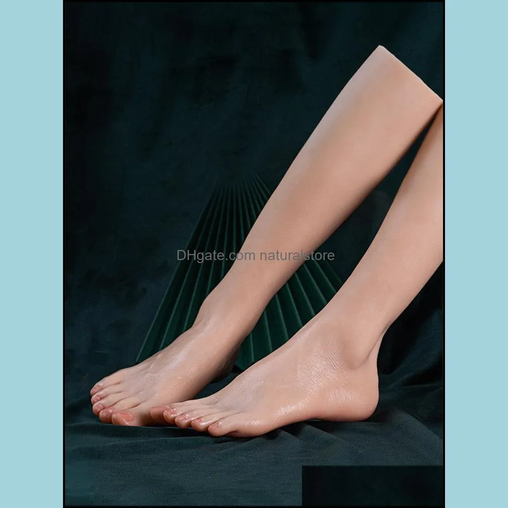 Silicone Beautiful Feet Mannequin Female Leg Teaching Foot Model False