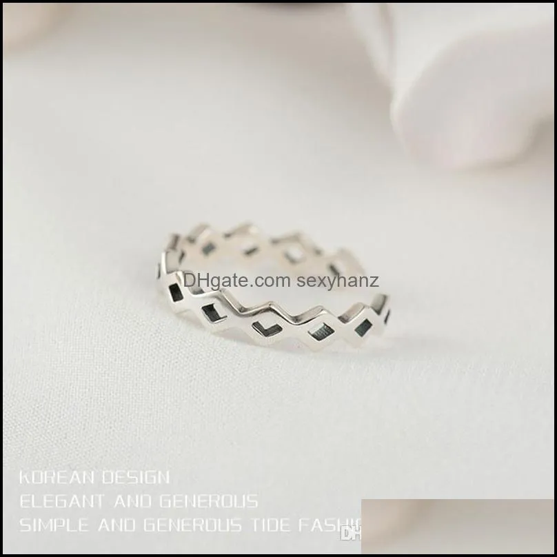 100% 925 Sterling Silver Toe Ring for Women Vintage Geometric Opening Adjustable Rings Wedding Fine Jewelry YMR417