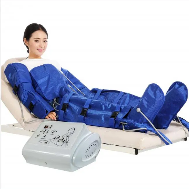 Lufttryckssystem Pressoterapi Lymfatisk dränering Kroppsform Massage Slimmning Pressoterapimaskin