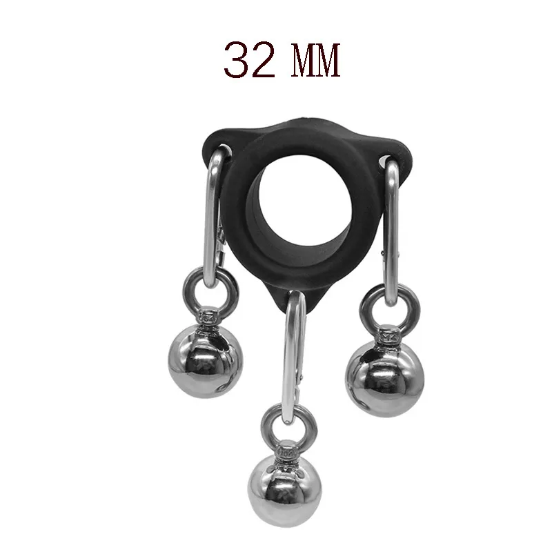 Stainless Steel Penis Exercise Weights Ball Power Weight Stretcher