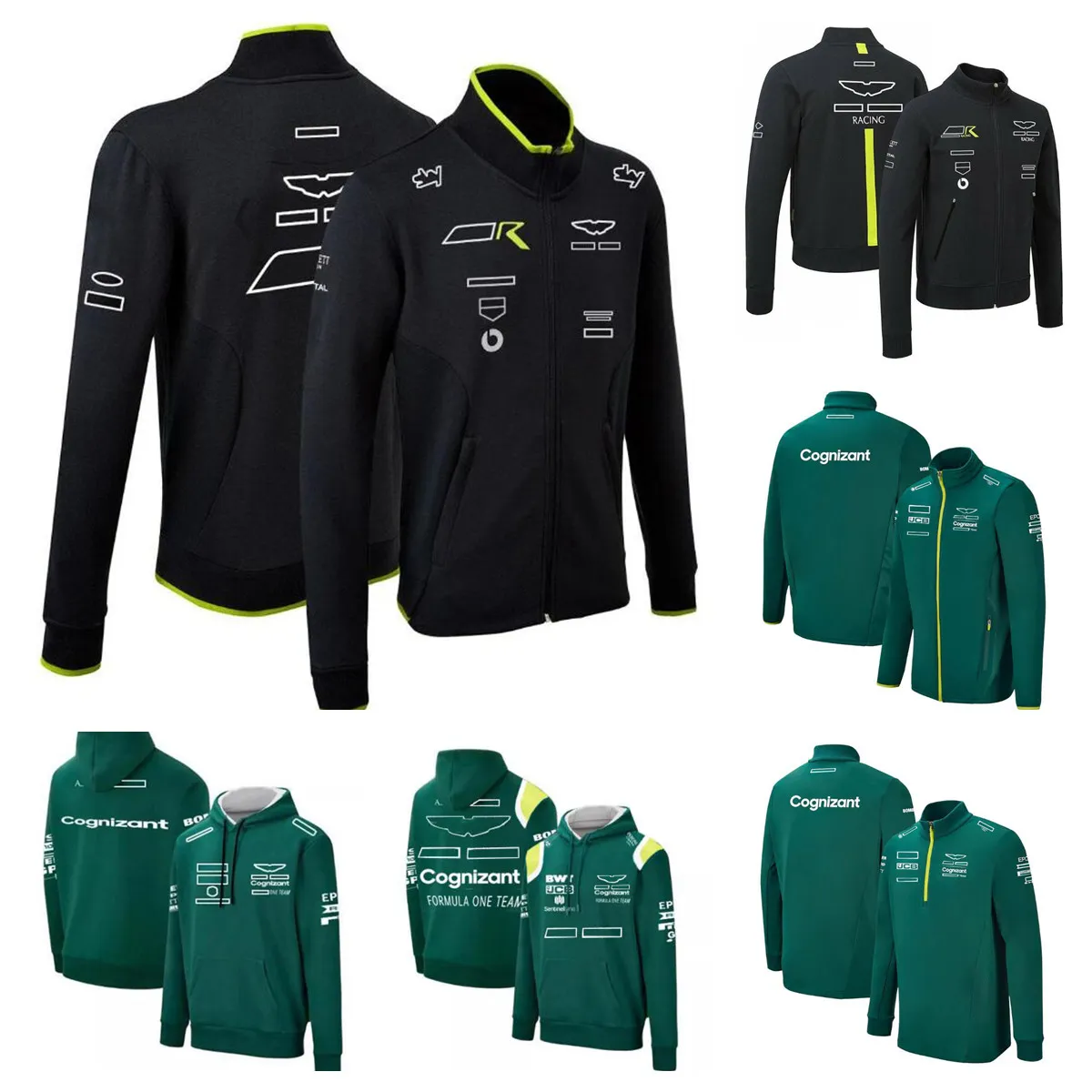 F1 팀 레이싱 재킷 스프링 및 가을 팀 스웨트 셔츠 같은 스타일 사용자 정의