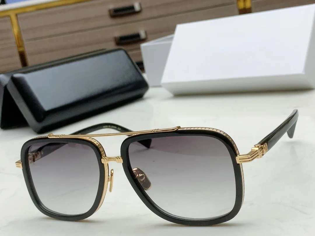 النظارات الشمسية للرجال السيدات أحدث العدسات الشمسية للرجال أعلى جودة الزجاج UV400 مع Case BPS-202F