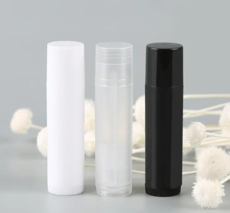 5G cosmetische lege lippenstift buis container fles diy zwart wit transparante chapstick lip gloss-lipstick balsem buizen verpakking SN6413