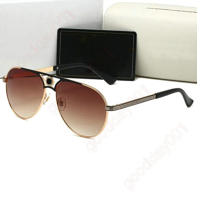 Medusaes Sunglasses Aviation Gold Frame Sunglasses ذكر النظارات الكلاسيكية النظارات