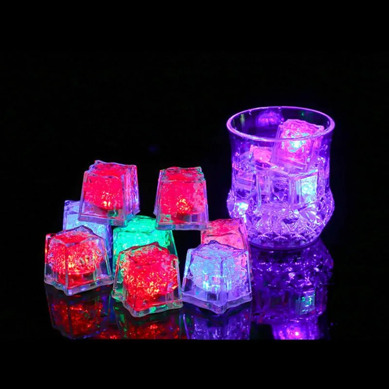 Party Decoration Home Decor Luminous LED Ice Cubes Glowing Flash Neon Halloween Festival Accessories Christmas SuppliesPartyParty