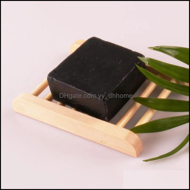 wholesale natural bamboo home use wooden storage holder soap dishes wooden craft bathroom soap tray soap rack box container dh0179