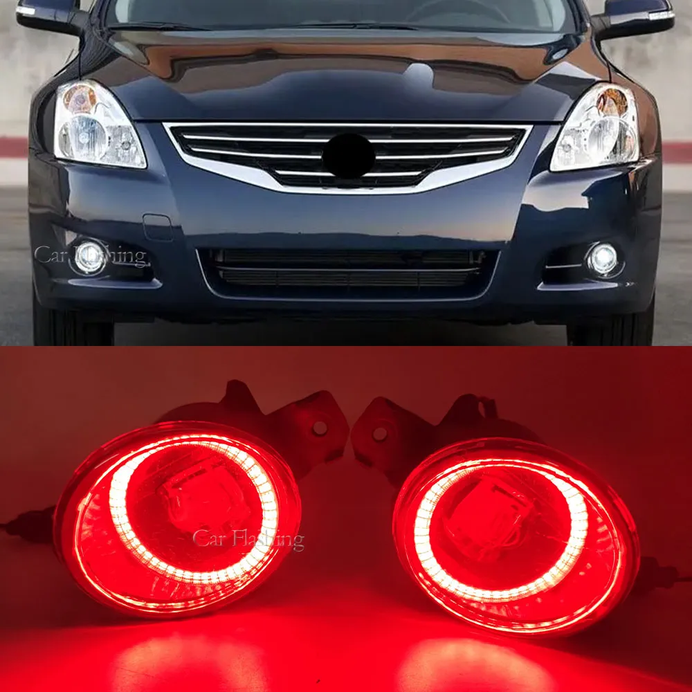 Angel Eye Fog Light Car Antepring Bumper Fog Lamp Anello Drl per Renault Clio Laguna Modus Master Koleos Velsatis Espace