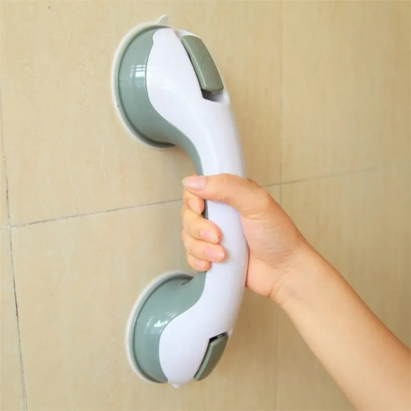 Nenhuma alça de chuveiro de perfuração oferece aderência segura com copo de sucção para segurança no banheiro porta de vidro da porta de vidro anti-deslizamento 30 220504