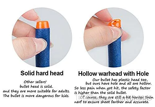 TOY Hot 7.2cm For NERF N-Strike Elite Series Refill Blue Soft Foam Bullet Darts Gun Toy Bullets 10pic xm