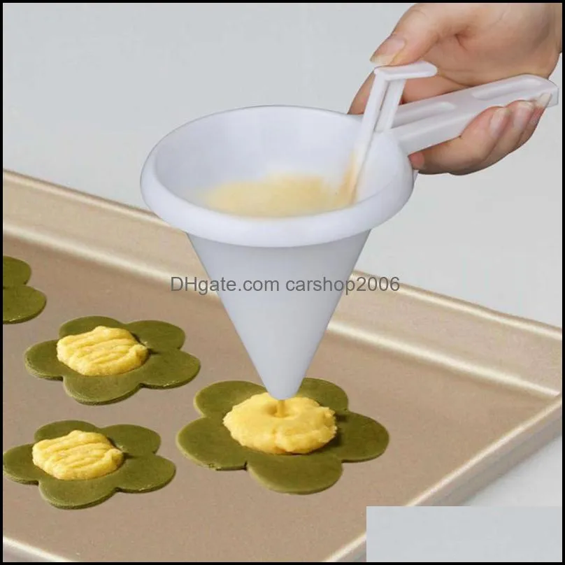 baking & pastry tools diy portable adjustable chocolate cake cream funnel batter dispenser kitchen decoration tool portion
