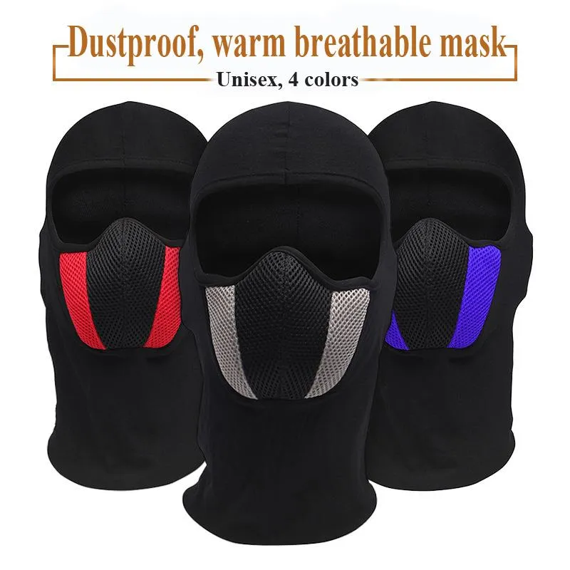 Capacetes de motocicleta outono inverno balaclava full face máscara cabeça impermeável máscaras tático motocross ciclismo capuz cap