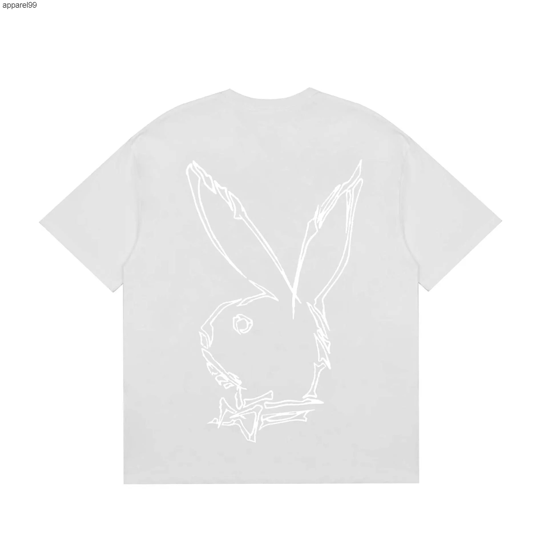 アウトレット超高品質 22ssファッションブランドリベンジスケッチウサギプリント半袖tシャツメンズアンドレディーズハイストリートbfヒップホップハーフスリーブ 売場 Vtech Computer Com