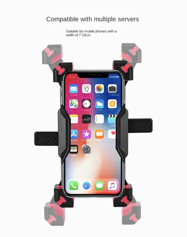 New Creative Durable Bike Holder Motorcycle E-Scooter Phone Parasole Ombrello Moto Cellulare Clip Staffa per Iphone Samsung Huawei