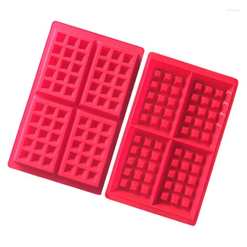 Moules de cuisson Cavity Square Silicone Mold Waffle Cake DIY MoldBaking