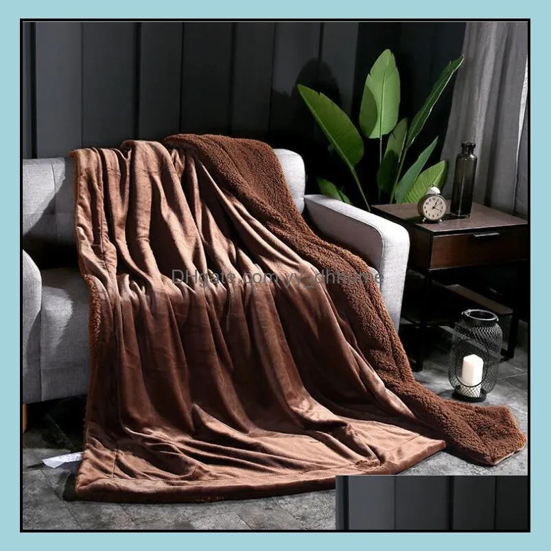 flannel blankets soft coral fleece blanket winter thicken living room sofa throw towel home throw blanket foe adult lxl975q